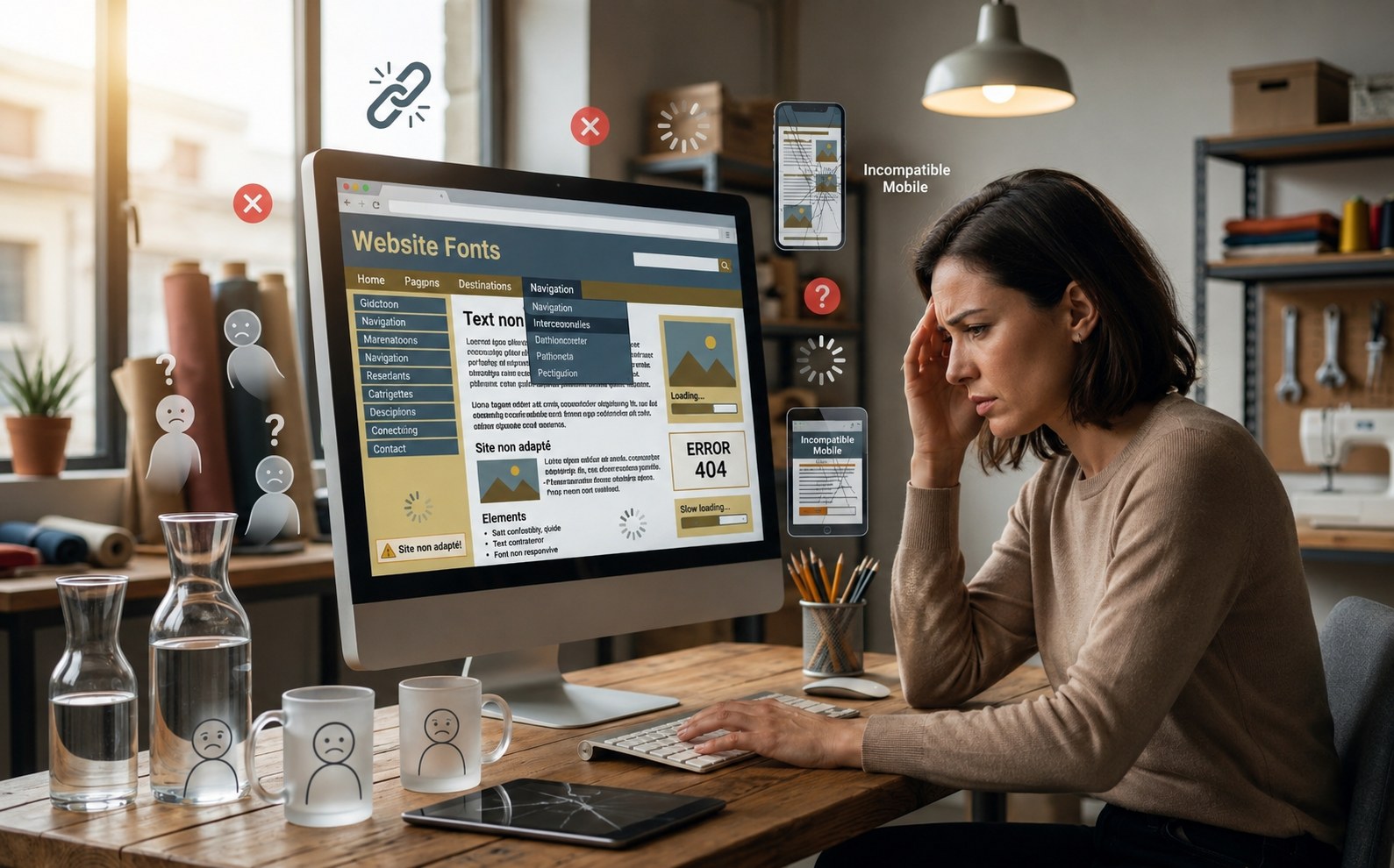 Site web peu efficace
